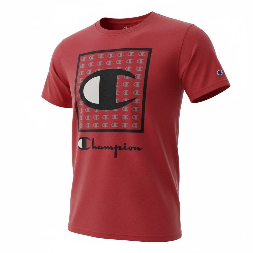 Champion Red Logo Tee
